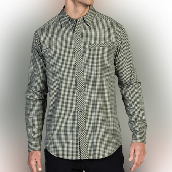 ExOfficio Mens Fishing Shirt SIze Small Trip'r Check Long Sleeve Outdoor Upf 50+ - Picture 1 of 12